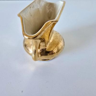 Pearl China Co. 22kt Gold marked Vase with Salt & Pepper Shakers