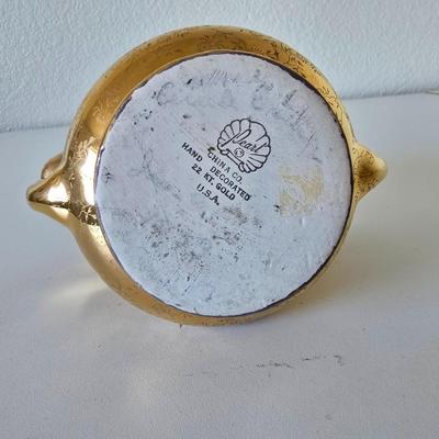 Pearl China Co. 22kt Gold marked Vase with Salt & Pepper Shakers