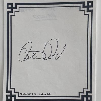 Peter David original signature