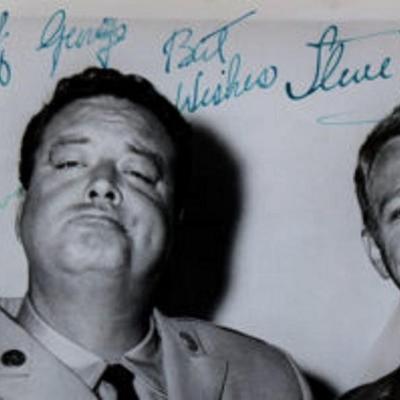 Steve McQueen & Jackie Gleason signed photo