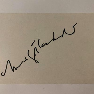 Margot Kidder signature cut