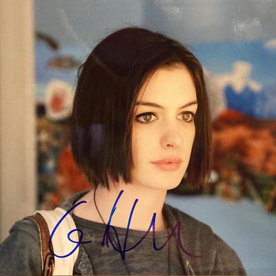 Anne Hathaway signed photo