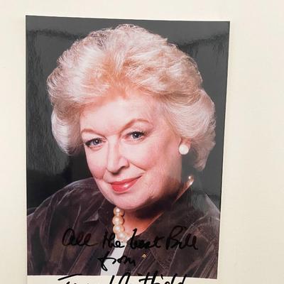 June Whitfield signed photo