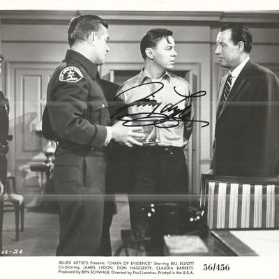 Jimmy Lydon signed photo