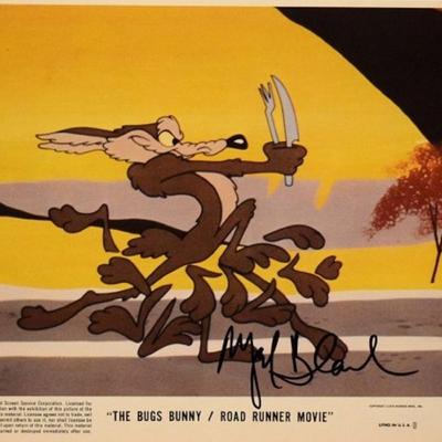 Mel Blanc signed movie still photo