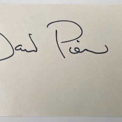 Frasers David Hyde Pierce original signature