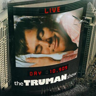 The Truman Show 1998 double-sided original teaser bus shelter poster