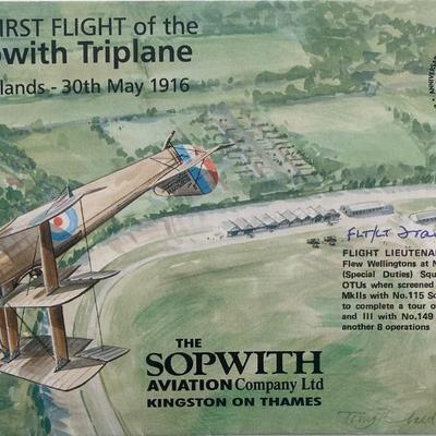 Flight Lieutenant Frank Wolfson DFC signed First Day Cover