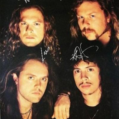 Metallica signed "Elektra Records " promo poster