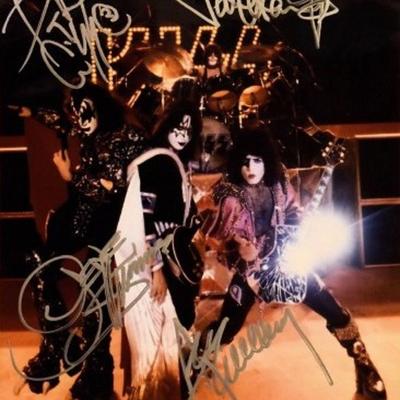 KISS signed promo photo