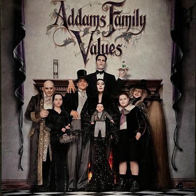 The Addams Family Values 1993 family portrait. Original movie poster.