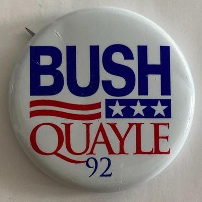 Bush-Quayle 1992 Presidential campaign pin