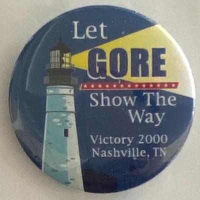 Let Gore Show the Way-Victory 2000 Nashville pin