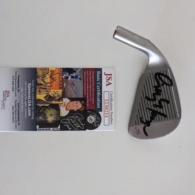 Caddyshack Cindy Morgan signed iron golf head-JSA