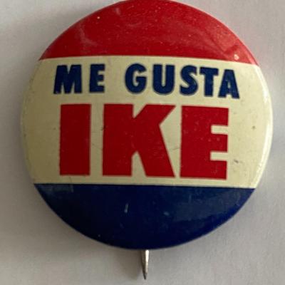 Me Gusta Ike campaign pin