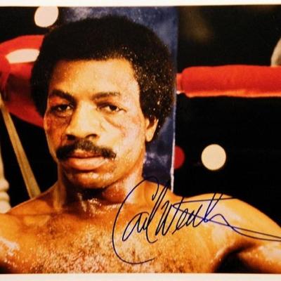 Carl Weathers signed movie still photo