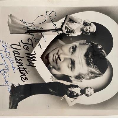 Jean Harlow/ Clark Gable signed promo photo. GFA Authenticated