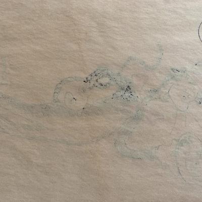 Dr. Seuss hand drawn and signed sketch