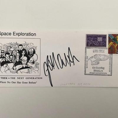 Star Trek: The Next Generation Jonathan Del Arco signed cover