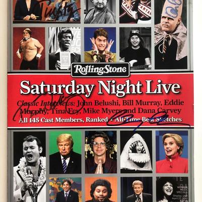 Saturday Night Live Cast Signed Rolling Stone Magazine