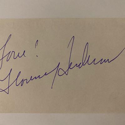 The Brady Bunch Florence Henderson signature cut