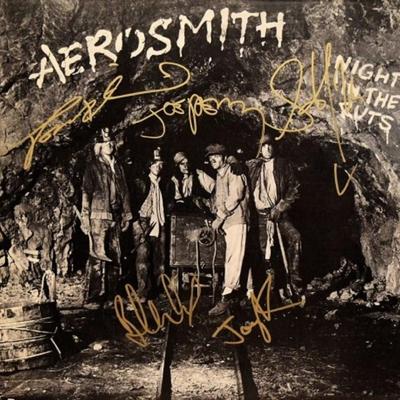 Aerosmith signed Night In The Ruts album