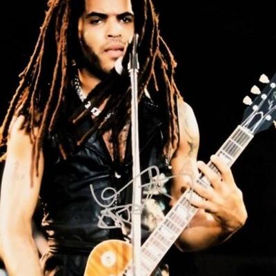 Lenny Kravitz signed promo photo