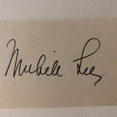 Knots Landing Michelle Lee signature cut
