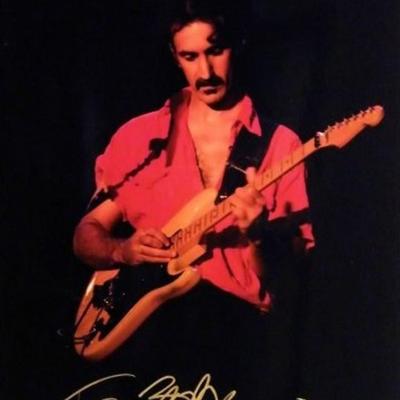 Frank Zappa signed photo