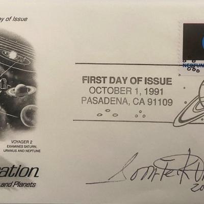 Space Exploration The Moon and Planets Signed First Day Cover
