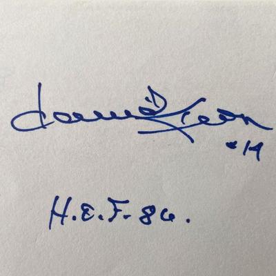 NHL HOF Dave Keon
original signature