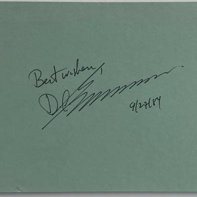 Paleoanthropologist Donald C. Johansen original signature