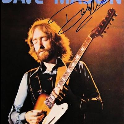 Dave Mason autographed photo book