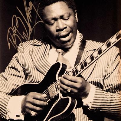B.B. King signed promo photo