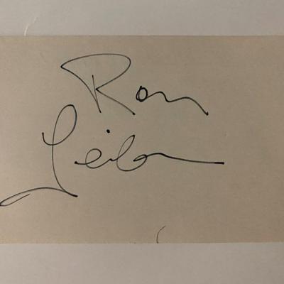 Angels in America Ron Liebman signature cut