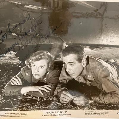 Battle Circus June Allyson signed photo