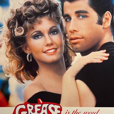 Grease 20th Anniversary Re-Release of Original Movie Poster