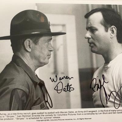 Stripes signed movie photo. GFA Authenticated