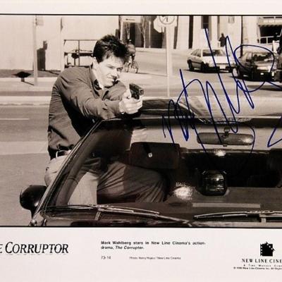 Mark Wahlberg signed movie still photo