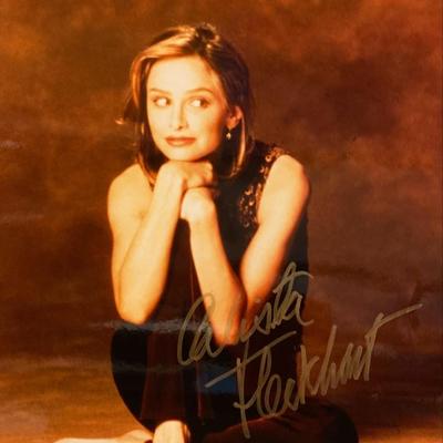 Calista Flockhart signed photo