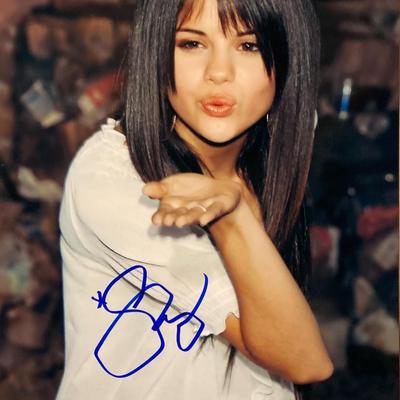 Selena Gomez signed photo