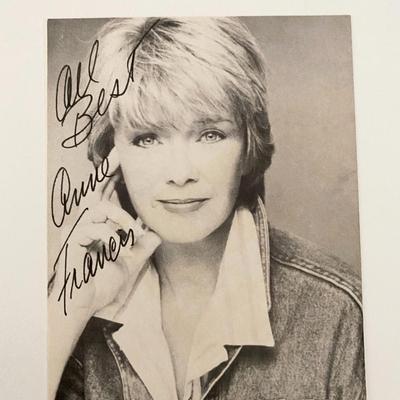 Honey West Anne Francis signed photo