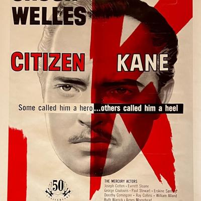 Citizen Kane 50th Anniversary 1991 Re-Release Original Movie Poster