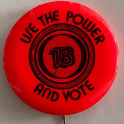 We the Power and Vote pin