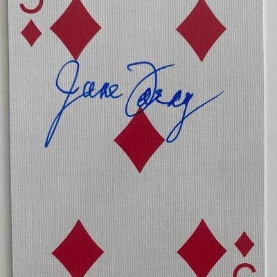 signed playing card