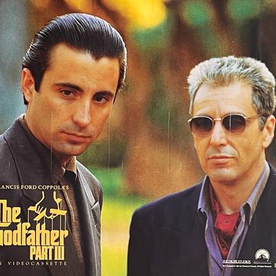 The Godfather Part III 1990 original double-sided movie poster