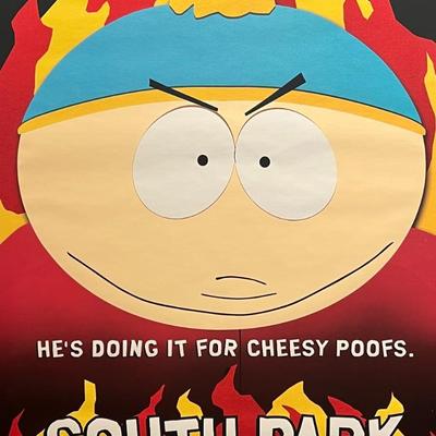 South Park Cartman 1999 Bigger Longer Uncut Original Bus Shelter Movie Poster