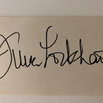 Lassies June Lockhart signature cut