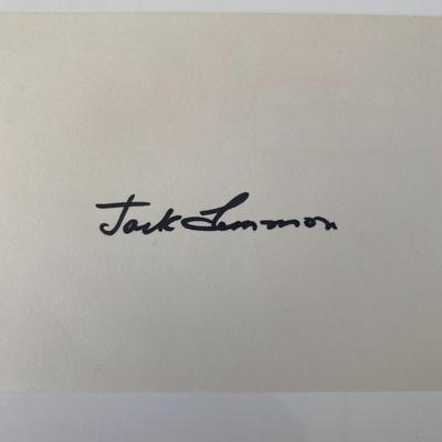 Some like It Hot Jack Lemmon signature