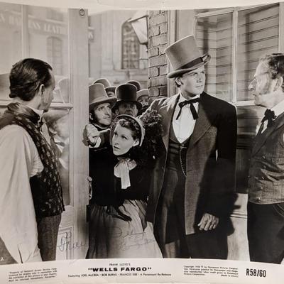 Frances Dee and Joel McCrea signed photo